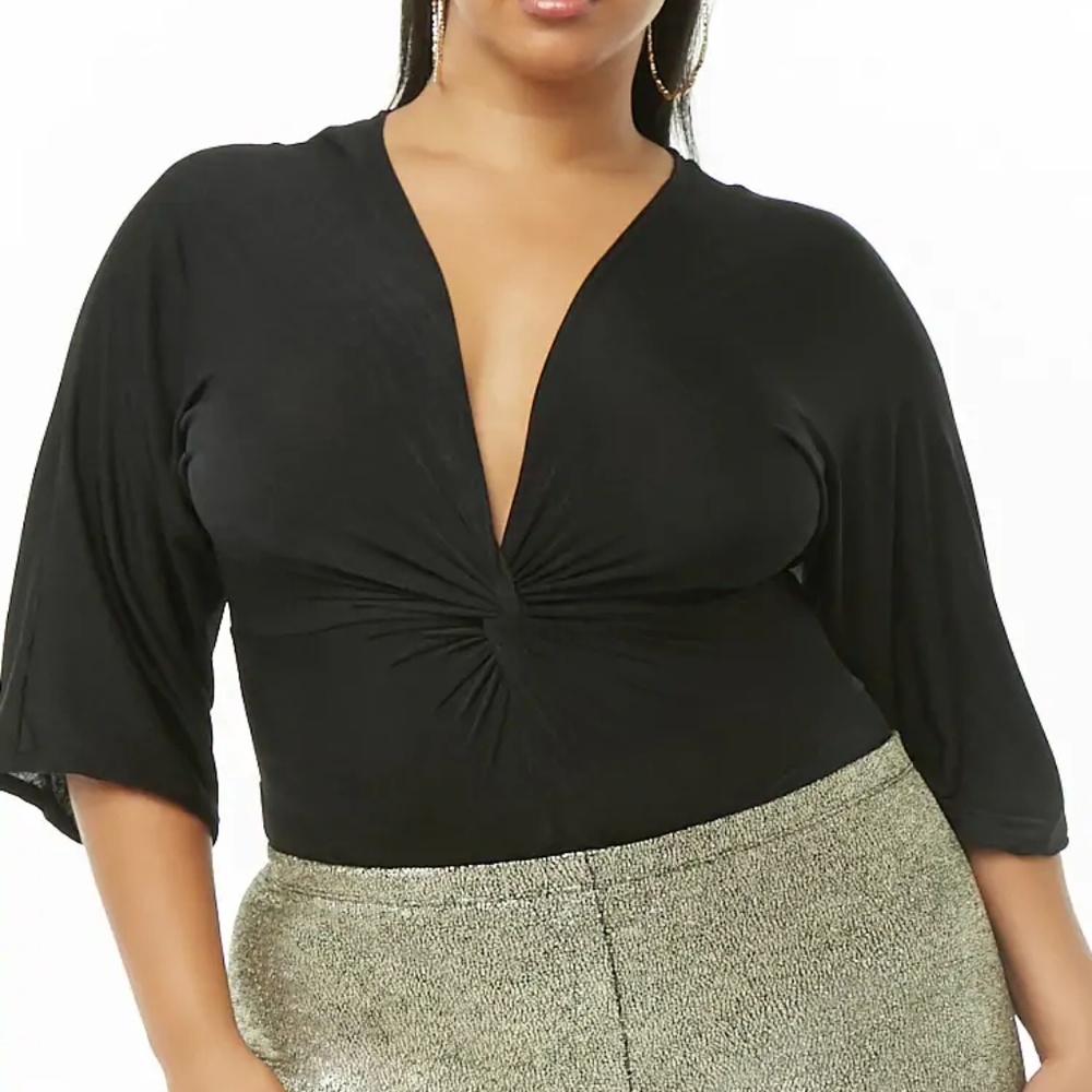 Forever 21 Plunging Bodysuit 2X